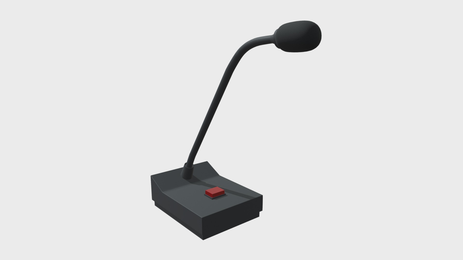 3D model Intercom microphone - This is a 3D model of the Intercom microphone. The 3D model is about square.