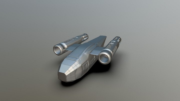 largo transport space ship (star wars) 3D Model