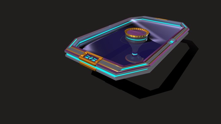 Futuristic Table 3D Model