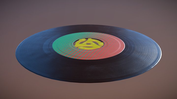 Vinyl Single 3D Model