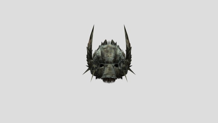 Fang Boar Helm 3D Model