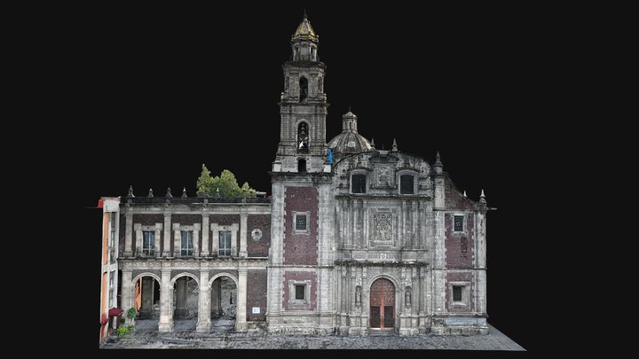 Iglesia de Santo Domingo - México 3D Model