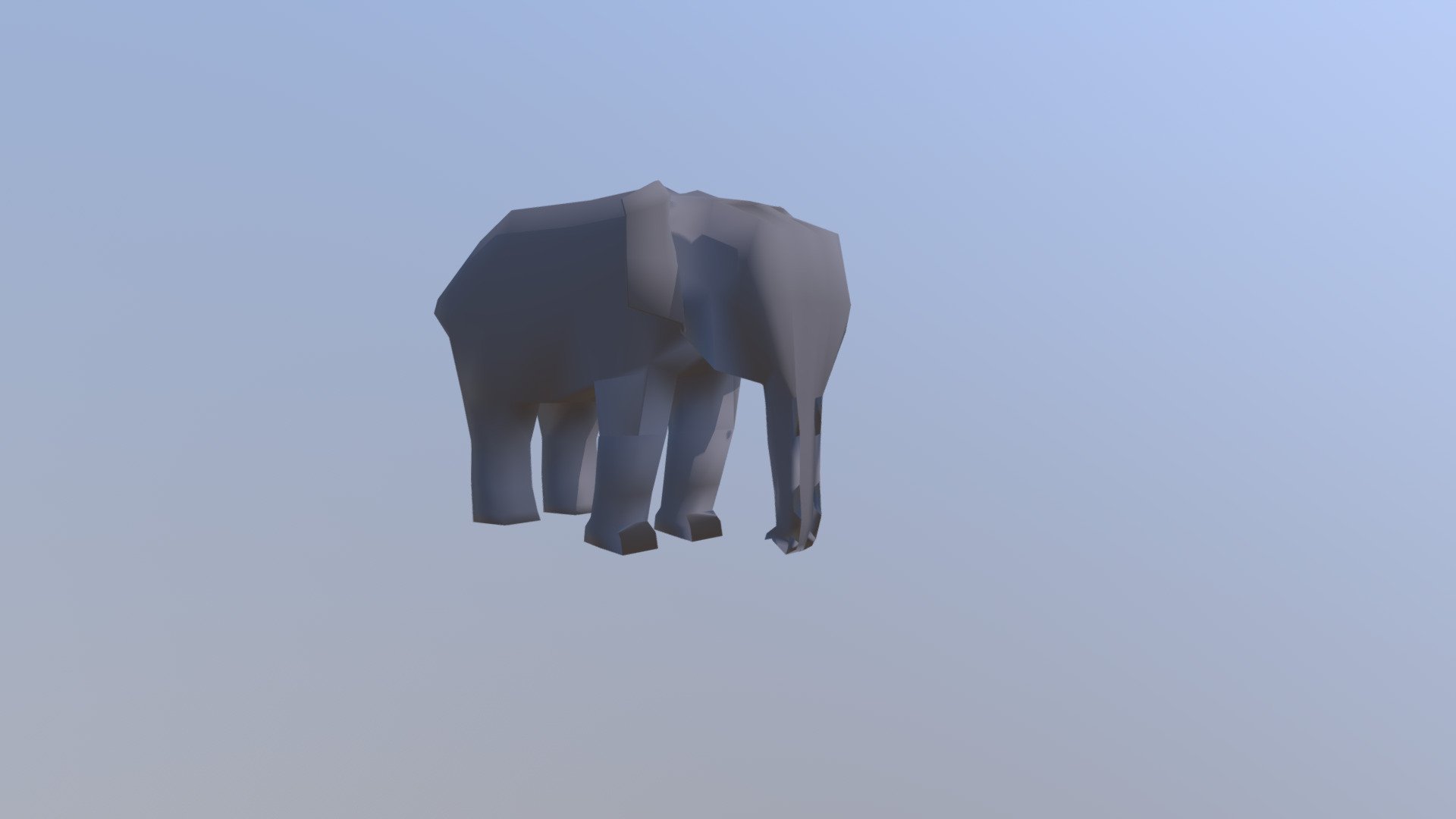 Simple Elephant Model — Sketchfab embed 3D viewer