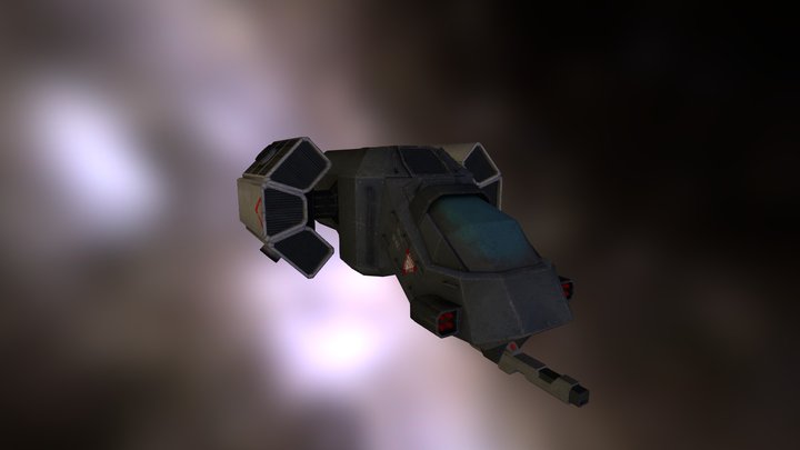 GunShip 3D Model