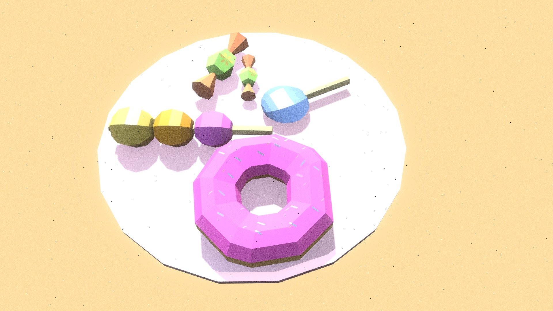 Low Poly Sweet Asset Pack - Download Free 3D model by pplutoo [8483d9e ...