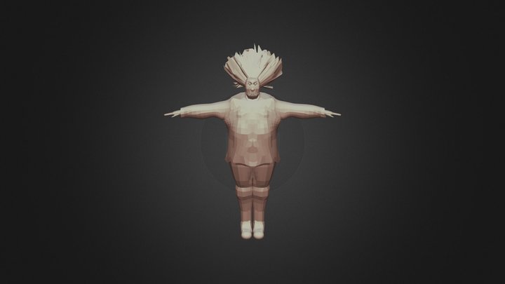 Palhaço do coqueiro 3D Model