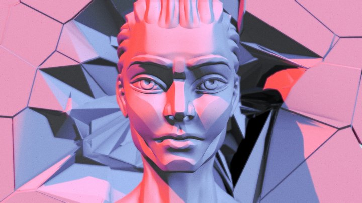 Памятник Советскому солдату стиль скульптур СССР 3D Model