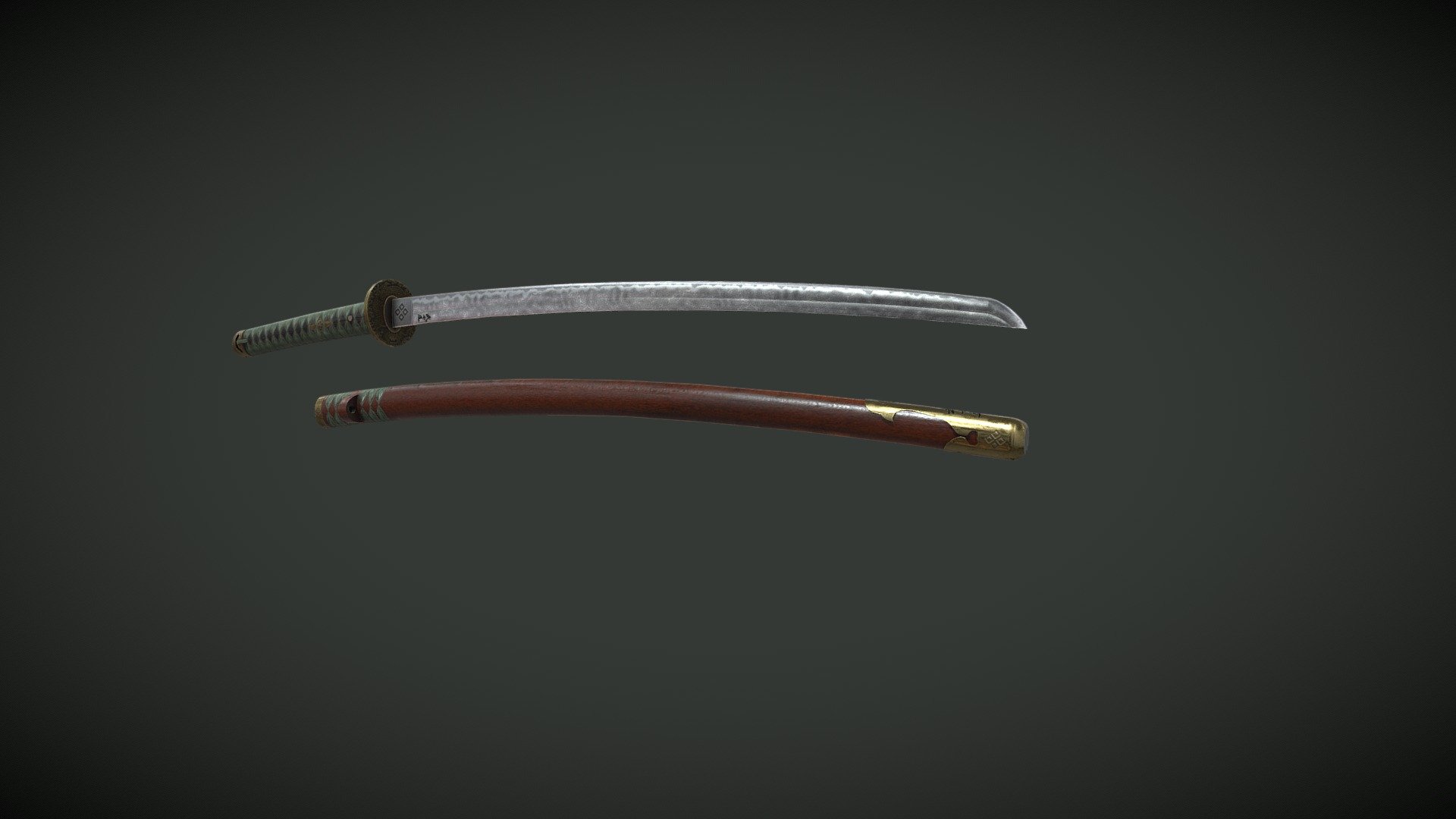 Japanese Katana and Saya - 3D model by Evan6495 [8487967] - Sketchfab