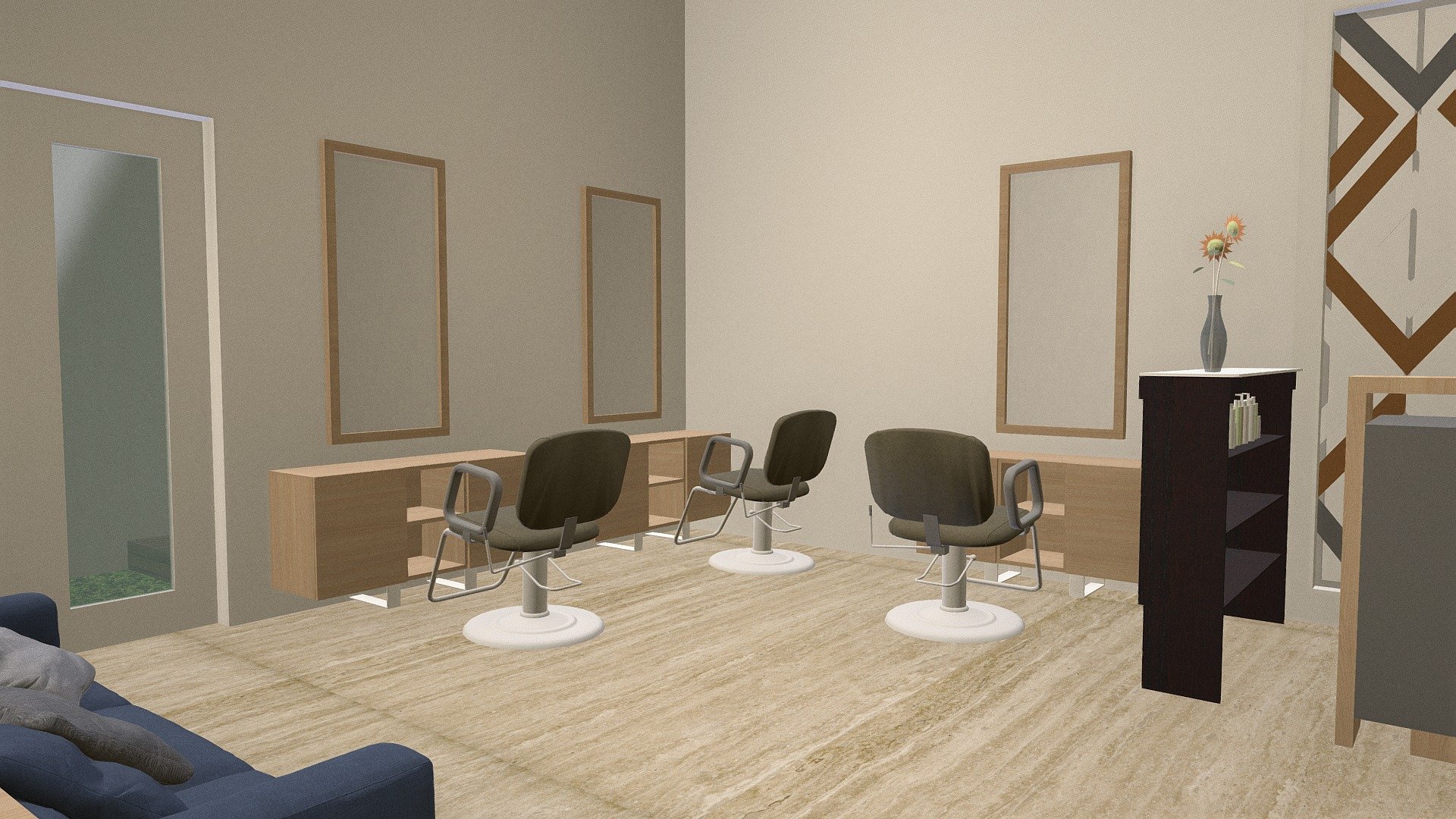 CLARISSA SALON 3D model by nabila.huwaida73 [84897fd] Sketchfab