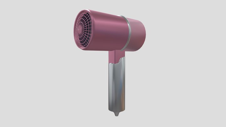 Portable Hair Dryer 3D Model