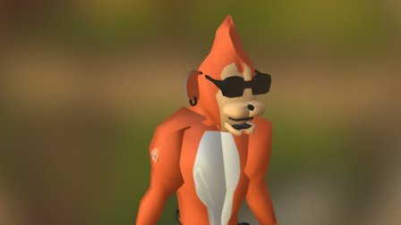 Low Poly Etemon w/ Rich Chigga Style 3D Model
