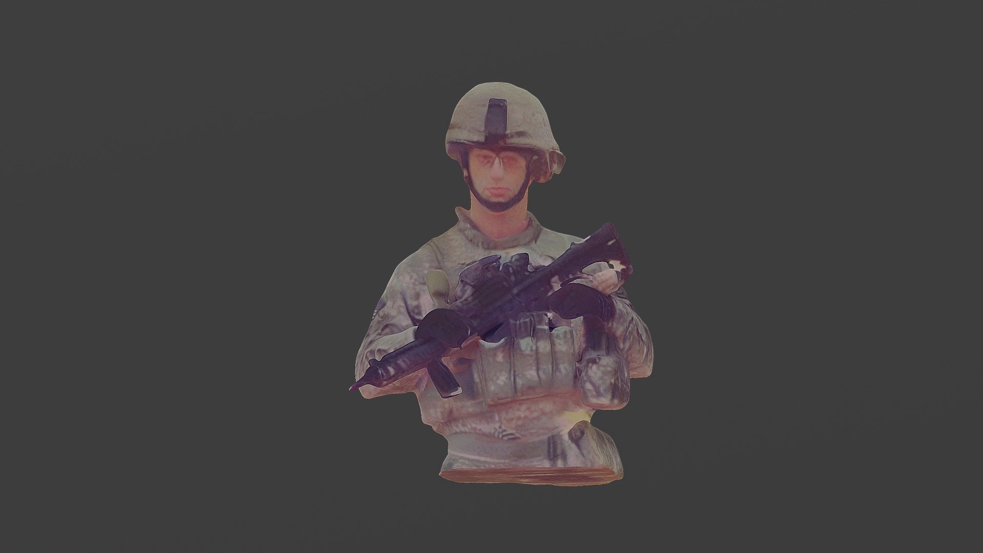 Gunnery Sergeant — Sketchfab embed 3D viewer