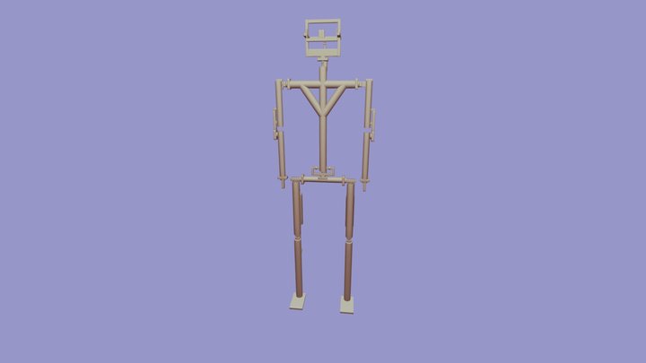 Animatronic Humanoid 3D Model