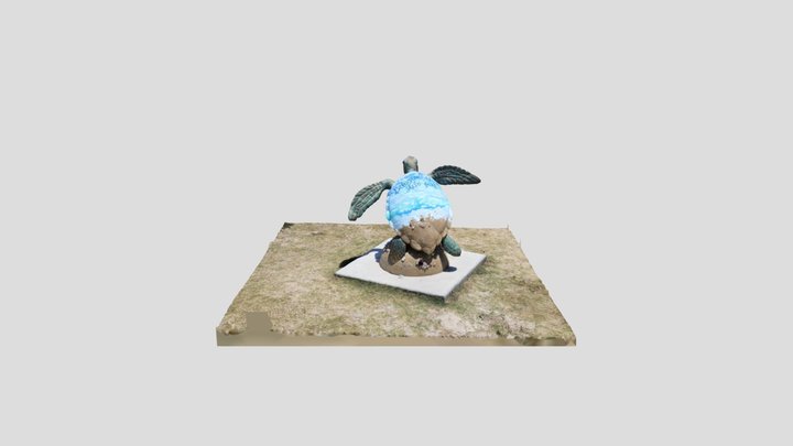 Galveston turtle statue 3D Model
