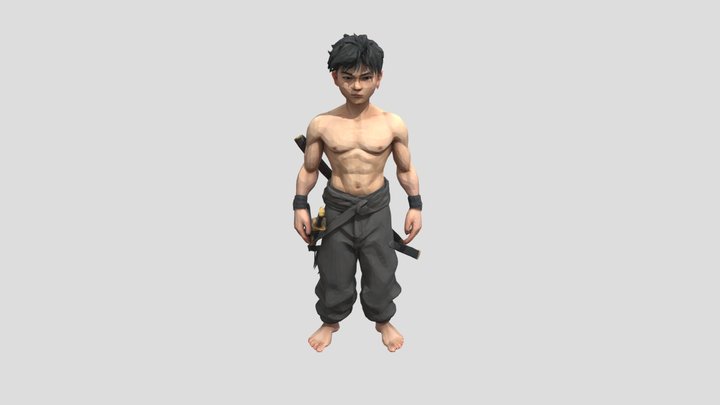 a_boy_without_shirt_a_0530145424_texture_obj 3D Model