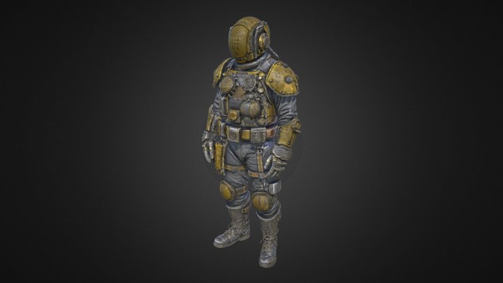 Steampunk Dominion scout 3D Model