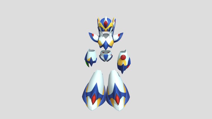 Megaman X5 - Falcon Armor 3D Model