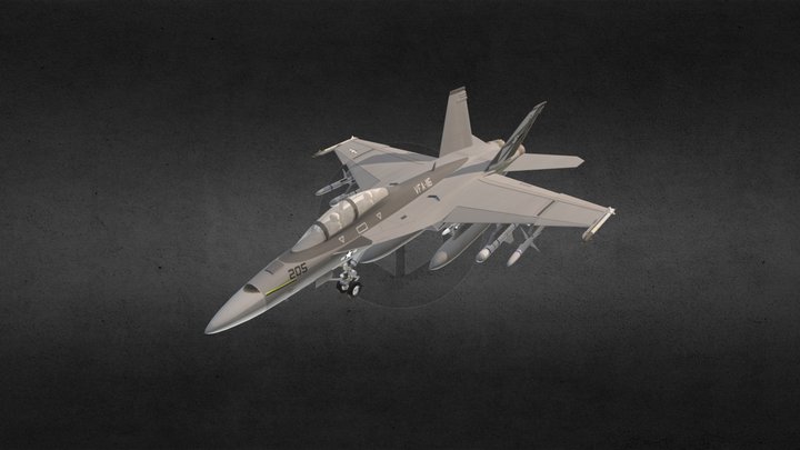 F/A-18F 3D Model