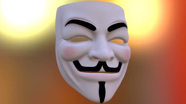Guy Fawkes Mask 3D Model