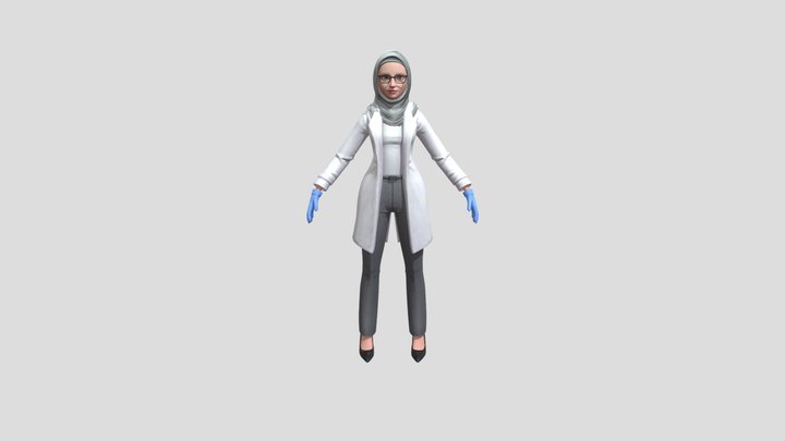 Avatar Dokter Cantik 3D Model