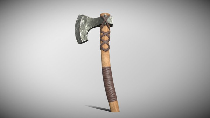 Vikings Axe 3D Model