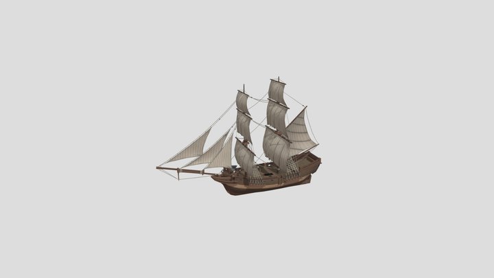 Sailing ship 3D Model