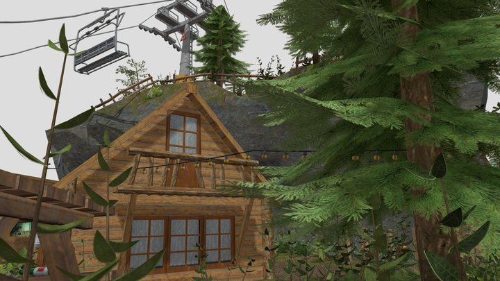 DAE Diorama - Forest Loner 3D Model
