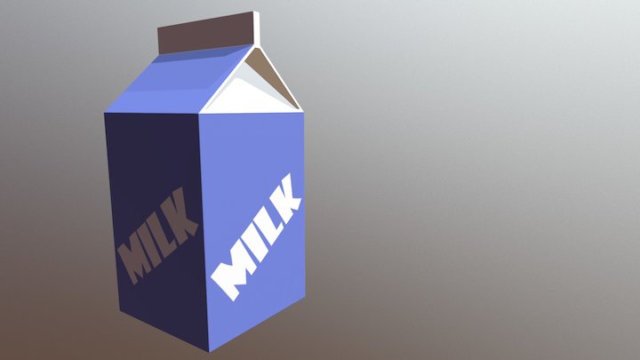 Milk Carton Fast 3D Model