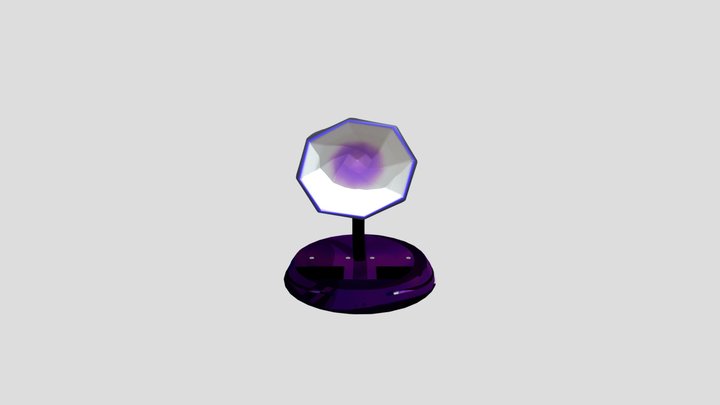 Purple ish lamp. 3D Model