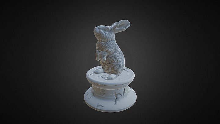 RABBIT STATUE 3D Model