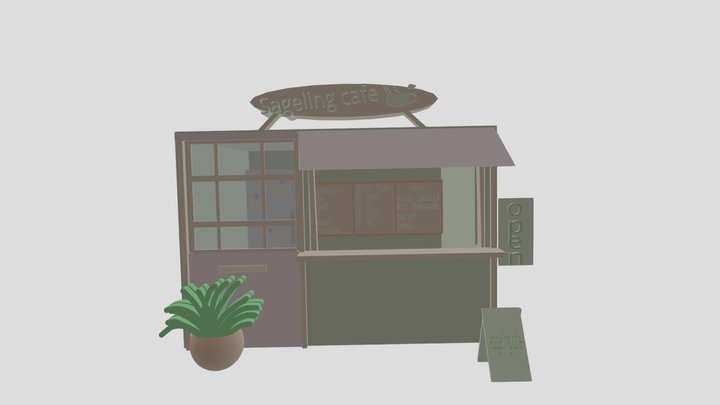Sageling Cafe! (´ー｀) 3D Model