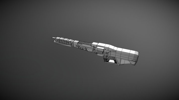 Machine Gun 2 3D Model
