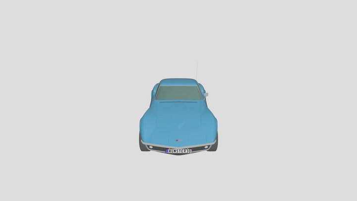 Chevrolet Corvette C3 HQ Interior 3D Model