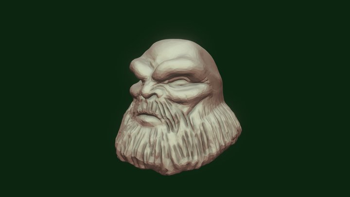 Hulk Maestro - Head Sculping 3D Model