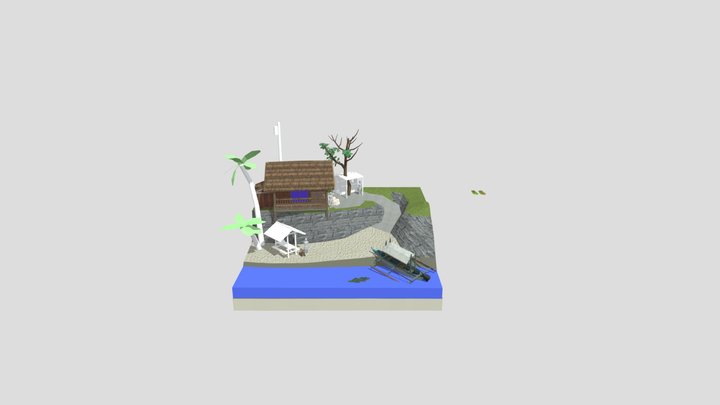 WIP Diorama - By The Ocean 3D Model