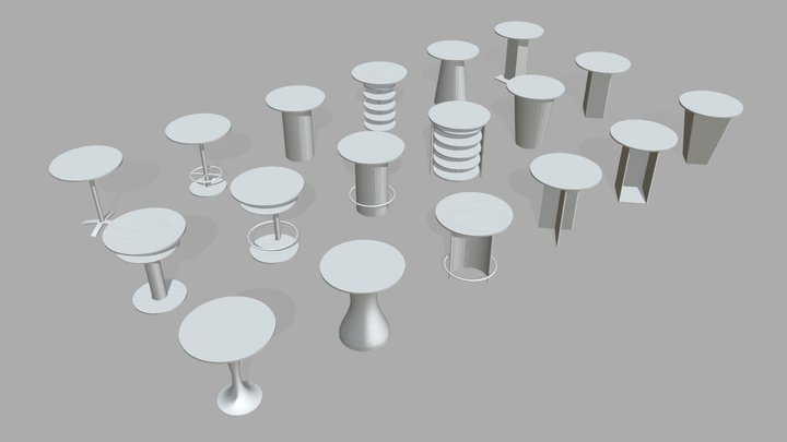 CONSULTING TABLES 3D Model