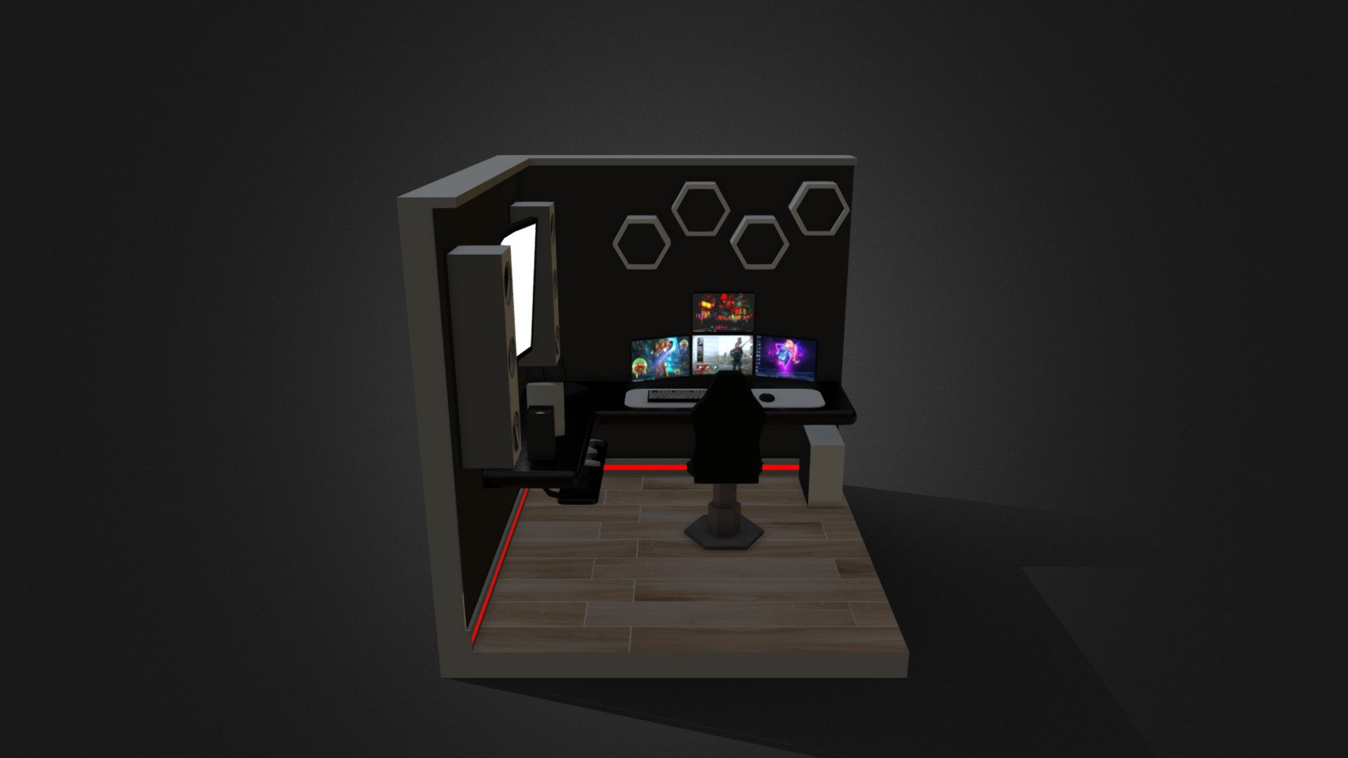 Low poly setup