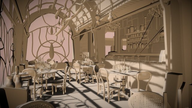 RESTAURANT by Aljoscha Perkert 3D Model