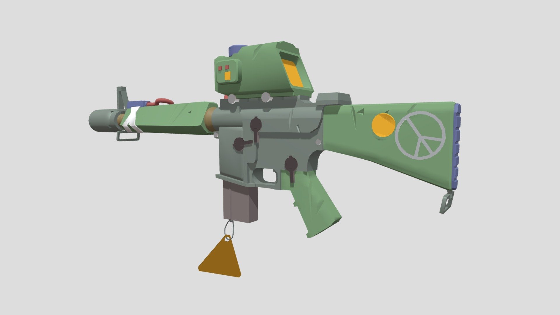 Toy Gun Download Free 3D model by gorelka [84963a4] Sketchfab