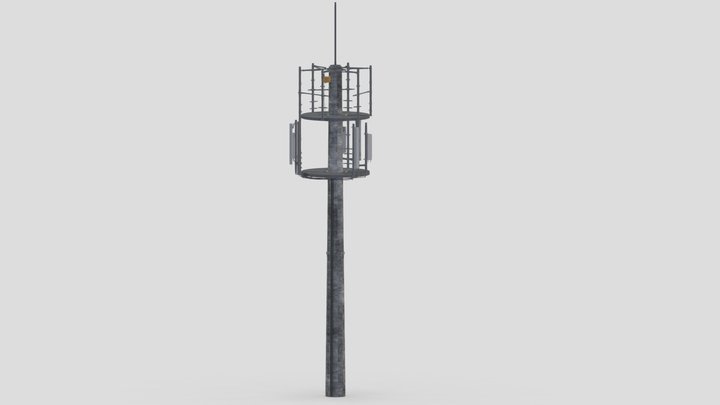 Telecommunication Tower 04 3D Model