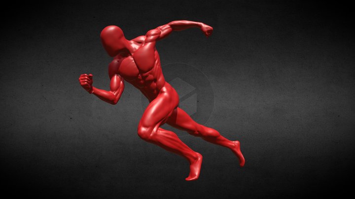 Hombre corriendo 3D Model