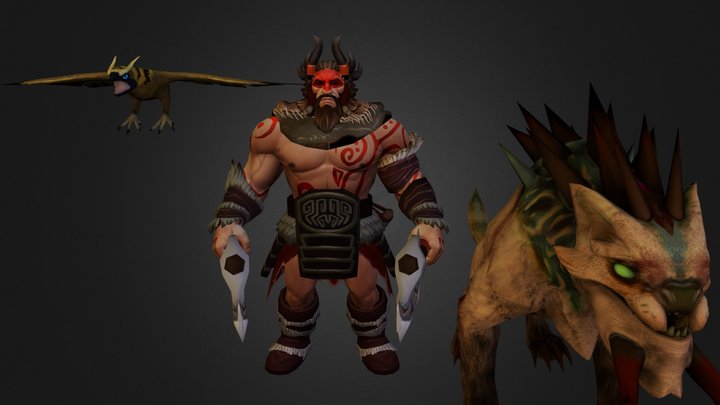 DoTA 2 Beast Master 3D Model