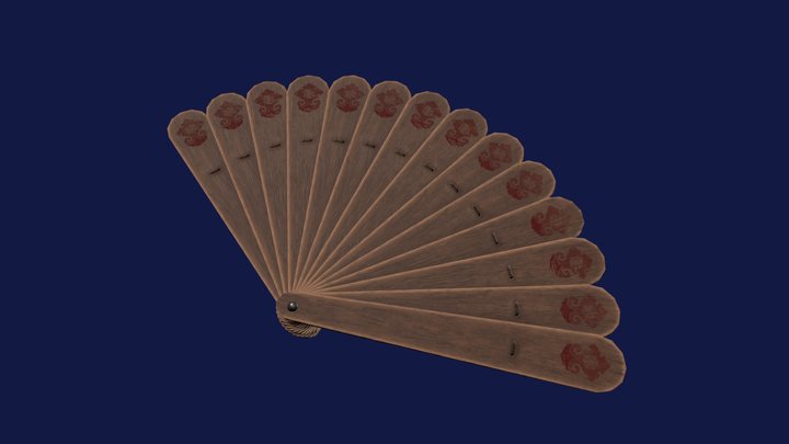 LP Hand fan 3D Model
