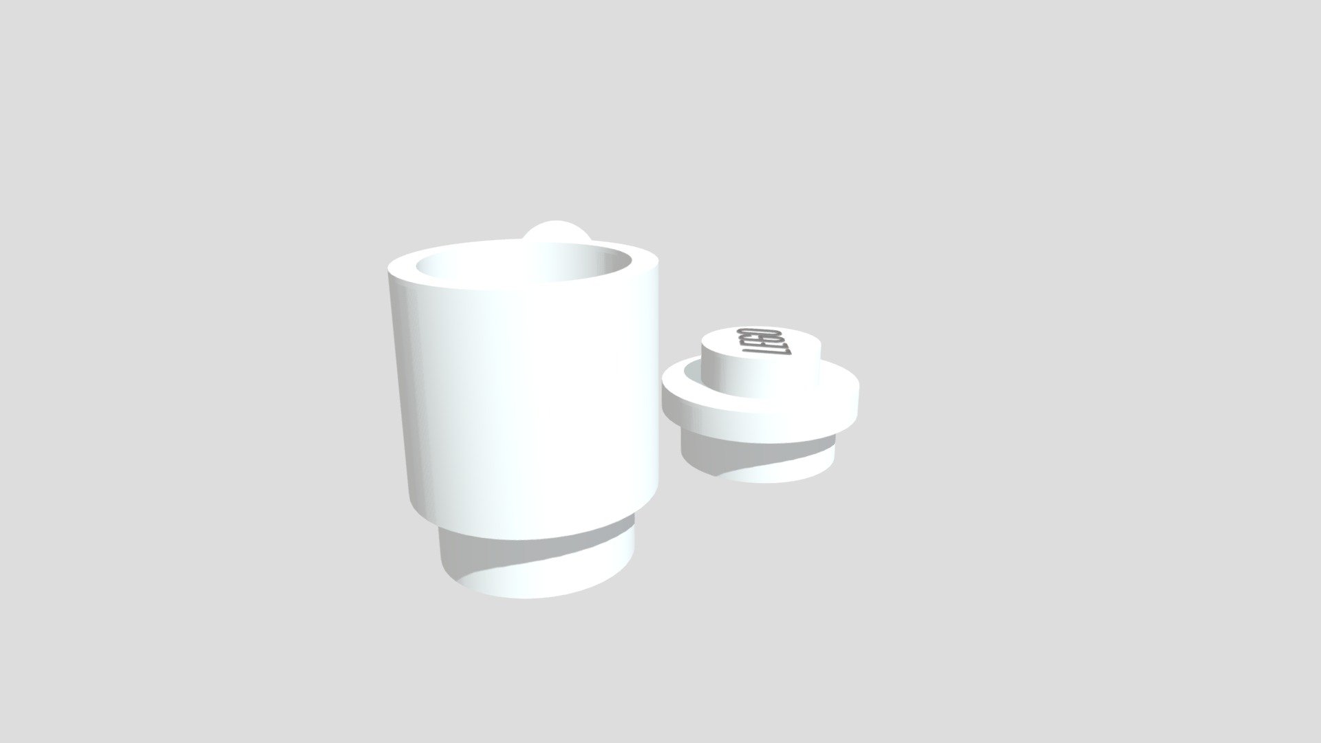 LEGO mug and stud