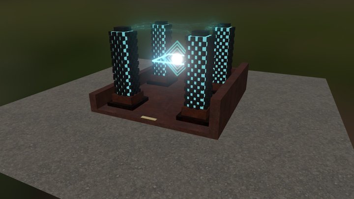 Bibliothek 3D Model
