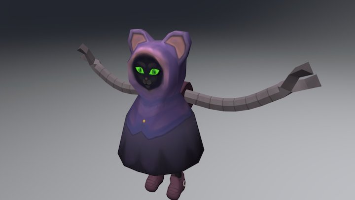 Cat Creature 3D Model