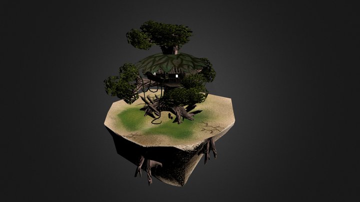 Natural Fortress 3D Model