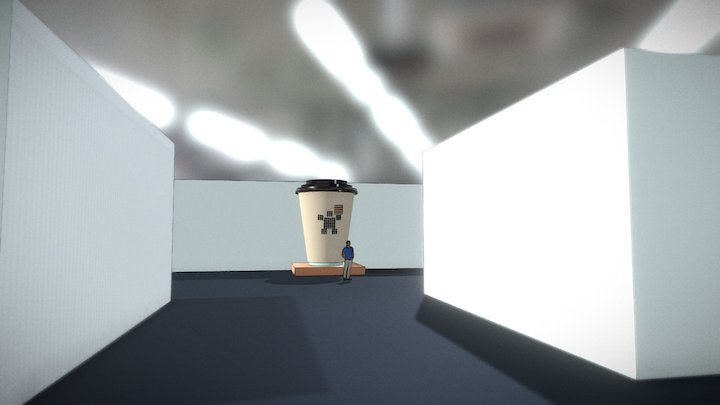 3D Scupture + Lid - Full Enviroment 3D Model