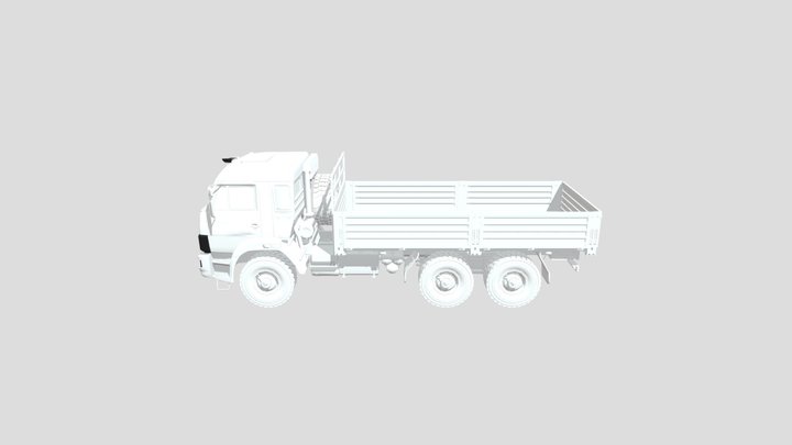 Kamaz 43118 Flatbed 2017 – Modello 3D gratuito STL