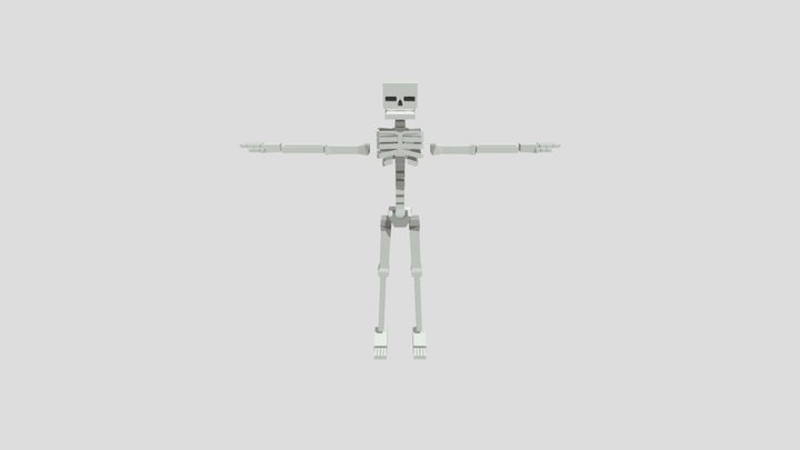 GoreBox Skeleton Player Model 3D Model